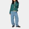 Carhartt WIP Джинсы женские однотонные со средней посадкой, свободные, прямого кроя I031918-01-12