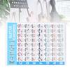 Printed Vinyl Paper Guitar Chord Poster Color Coded Reference Guide  For Kids