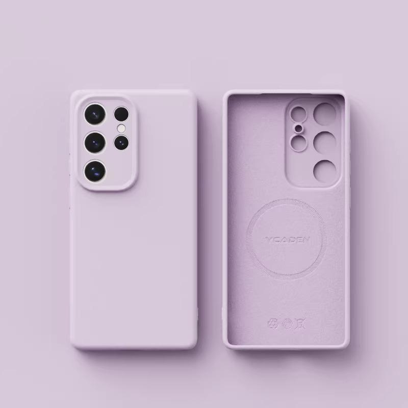 Оригинальный магнитный чехол из жидкого силикона для Samsung Galaxy S26 S25 S24 S23 S 26 Ultra Plus Чехлы Беспроводная зарядка Мягкая крышка