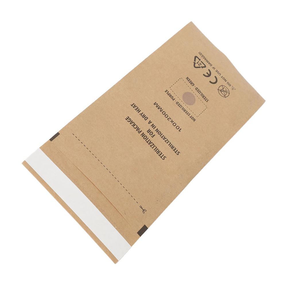 100PCS Disposable Self Sealing Pouch Kraft Paper Cleansing Bag Sterilization Pouches Nail Shops