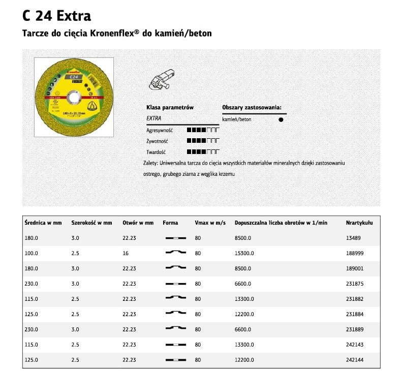 K. Cam. Disc 230Mm X 3.0Mm X 22.2Mm C24 Extra