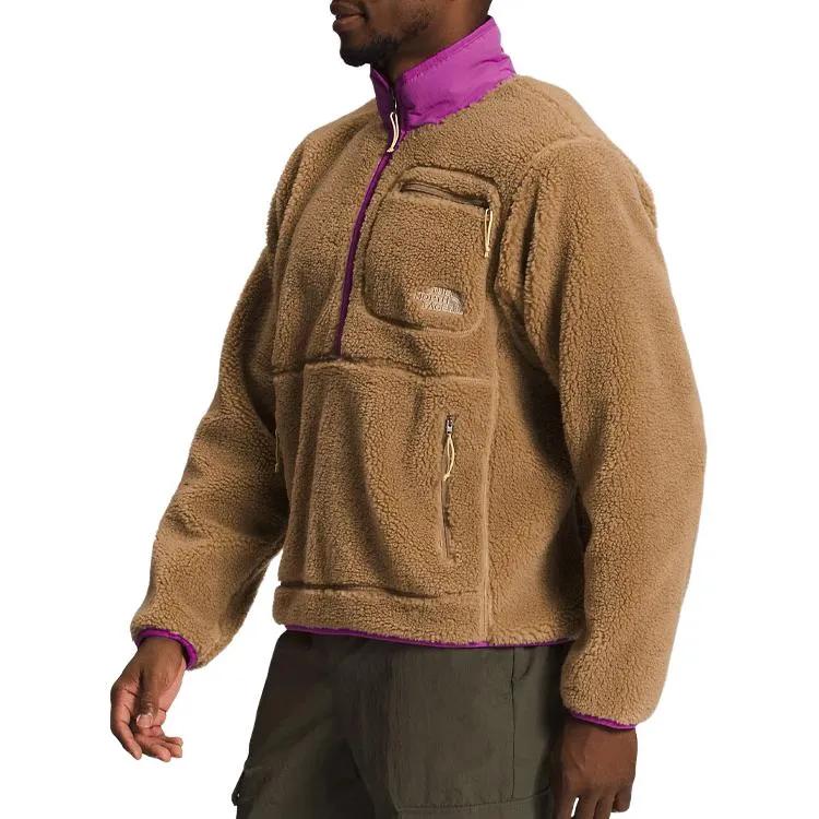 THE NORTH FACE Sweatshirts Men's Brown Purple Turtleneck Moderate Regular (Unisex) Sweatshirts NF0A7URN IAE