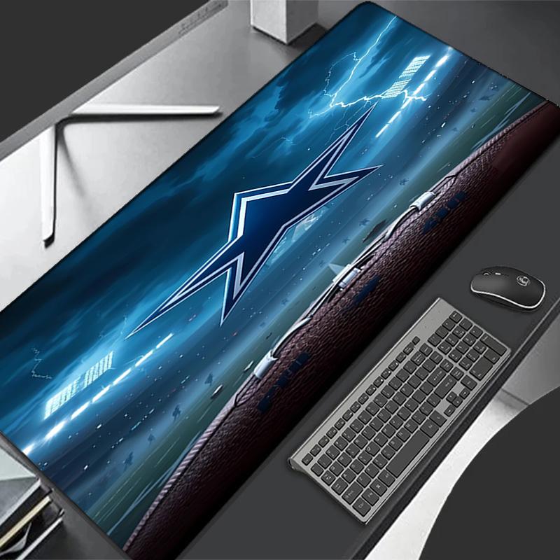 Dallas Cowboys Theme Premium Non-slip Mouse Pad with Stitched Edges,Durable Rubber Material,for Desktop & Gaming Great Gifts