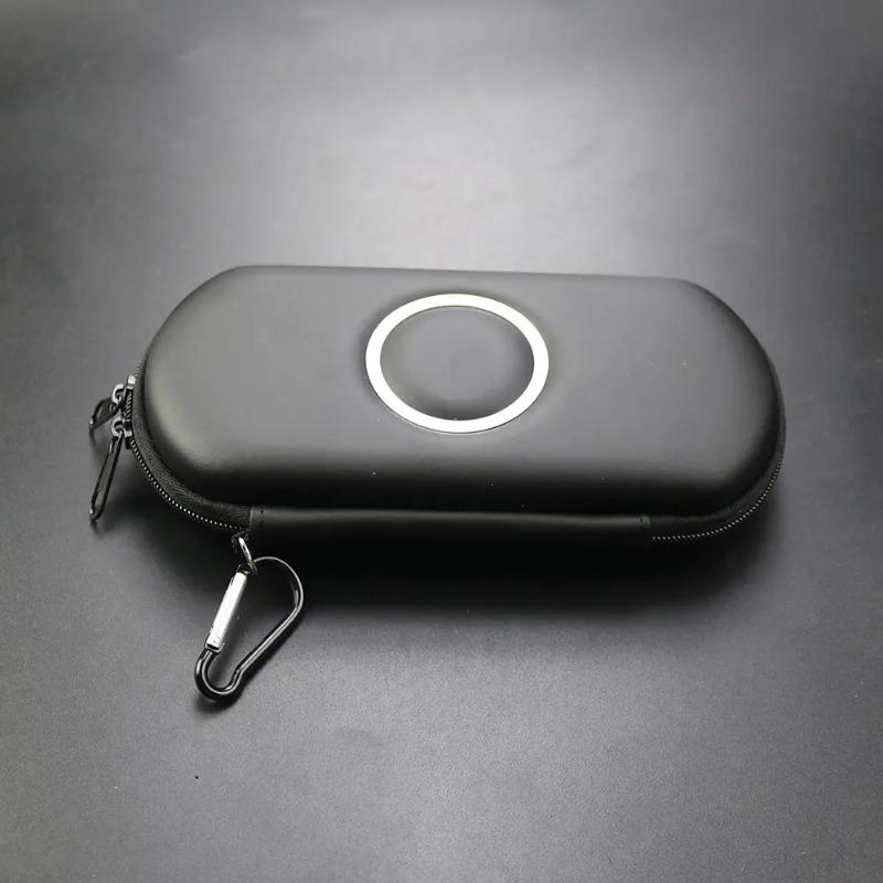 Metal Rim Reinforced EVA Hard Carrying Bag Compatible with PSP1000 PSP2000 PSP3000 Shockproof Protective Pouch Store Game