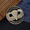 Американский парашютист, полый дизайн, памятная медаль, военный энтузиаст, война, коллекционный значок, креативное украшение, маленький военный подарок