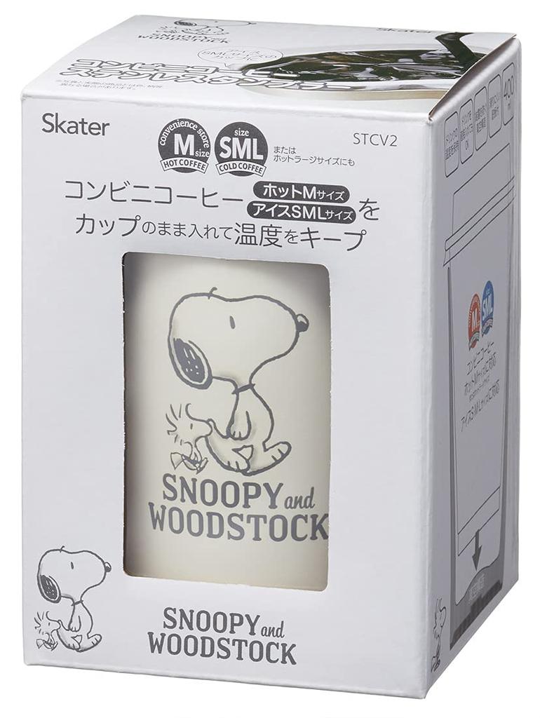 Skater Термоизоляционный стакан для кофе из нержавеющей стали для магазинов шаговой доступности M 400 мл Snoopy SNOOPY STCV2-A