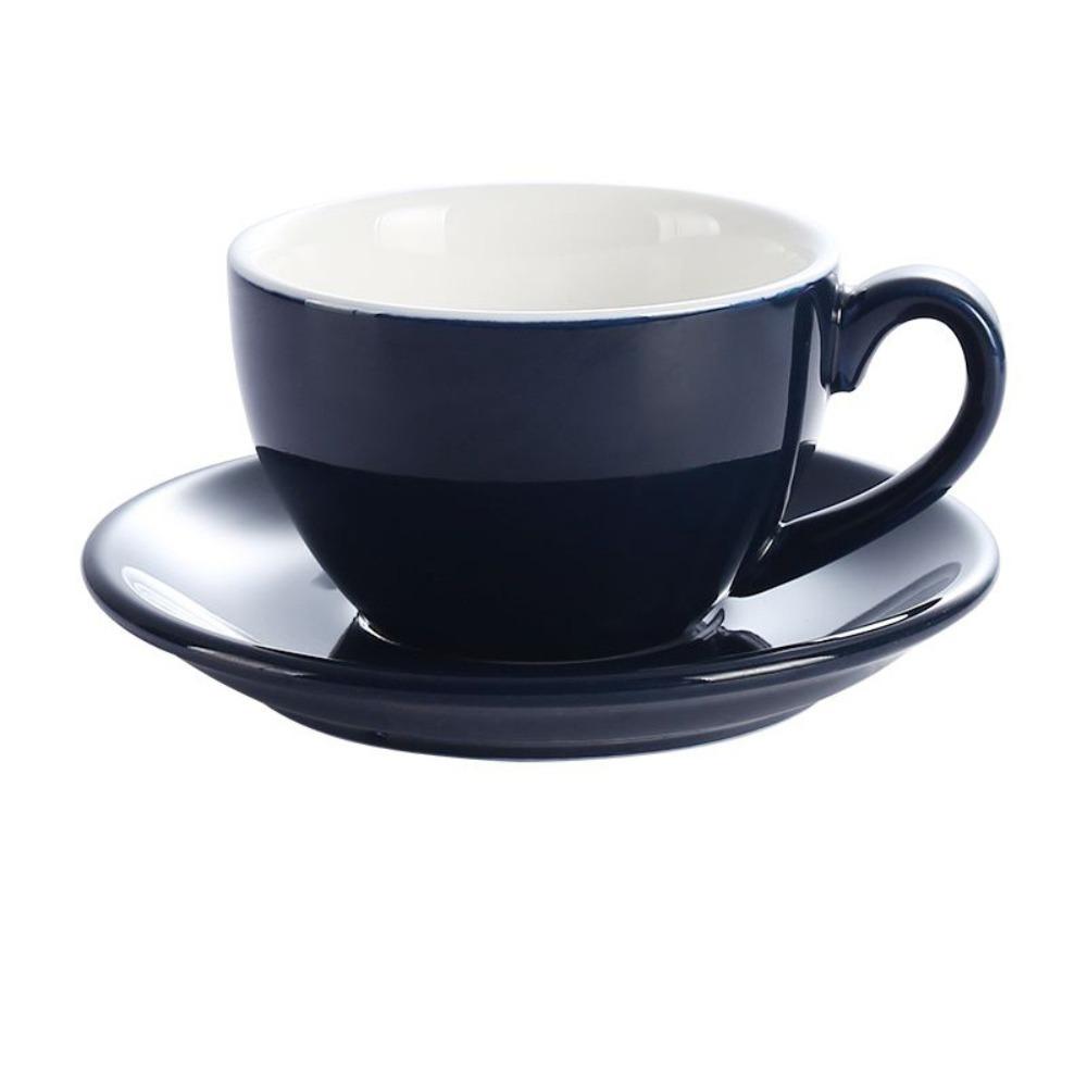 Чашка для капучино 220 мл однотонная парная кружка минималистичная керамическая кофейная чашка подарок