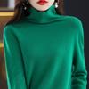 Женский свитер с высоким воротником, кашемир Цинхэ, 30% кашемир, 70% шерсть, зимний вязаный пуловер, осенний свитер, кашемировый свитер