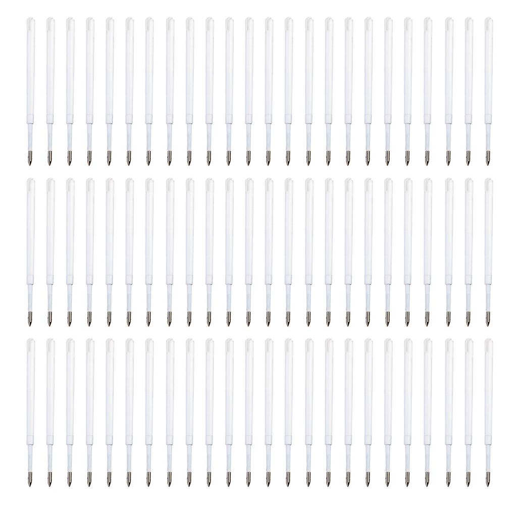 100 шт сменных стержней для шариковой ручки с выдвижной ручкой 1,0 мм, гладкие для письма, быстросохнущие, для офиса