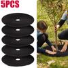5PCS Weed Mat Non-Woven Tree Mulch Ring Tree Protector Mat Reusable Weed Barrier for Weed Control Root Protectio