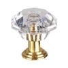 Wardrobe Cabinet Handles Diamond Shape Pull Handle Door Knobs Cupboard Pulls Crystal Glass Knobs