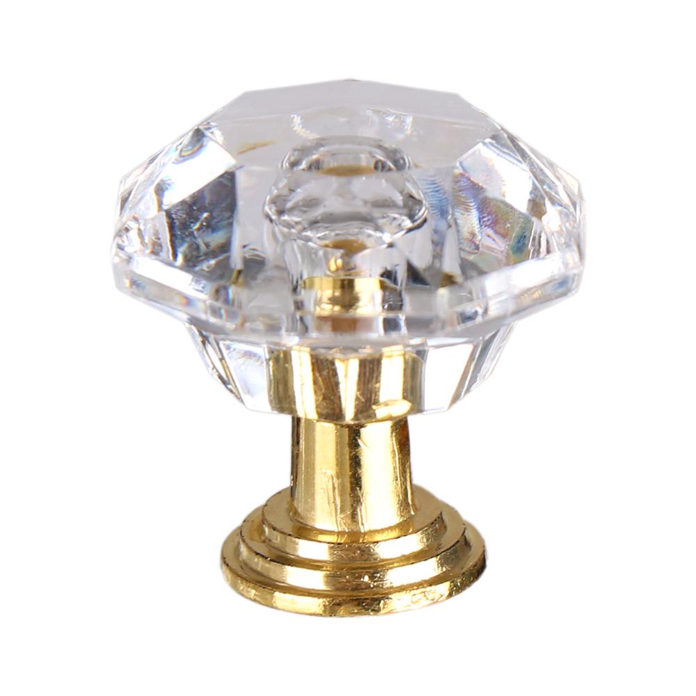 Wardrobe Cabinet Handles Diamond Shape Pull Handle Door Knobs Cupboard Pulls Crystal Glass Knobs