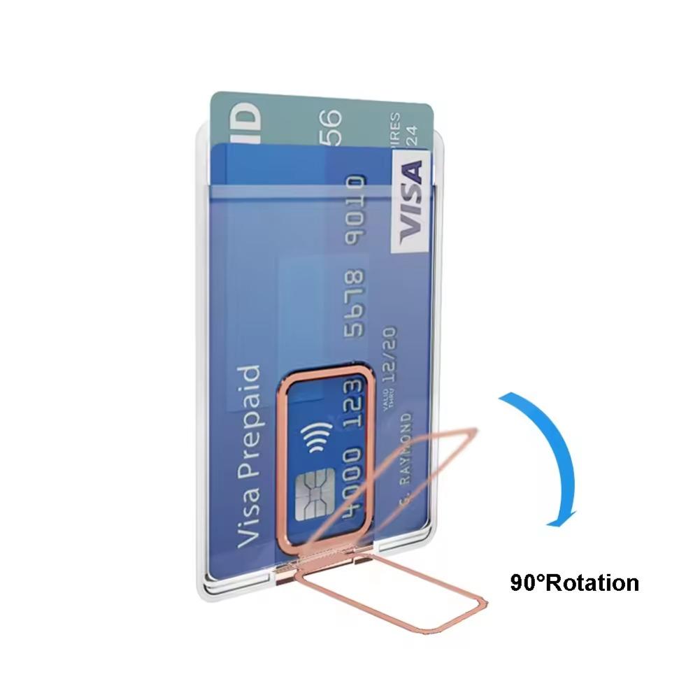 1 шт. Портативный магнитный прозрачный кошелек Пластиковый чехол с сильной адсорбцией Слоты для карт Обложка для Magsafe iPhone 17 16 15 Pro Max 14 13 12