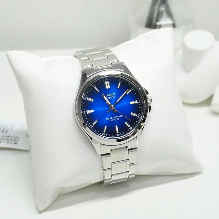 Zegarek Męski Casio Mts-Rs100D-2A Szafir Solar + Box