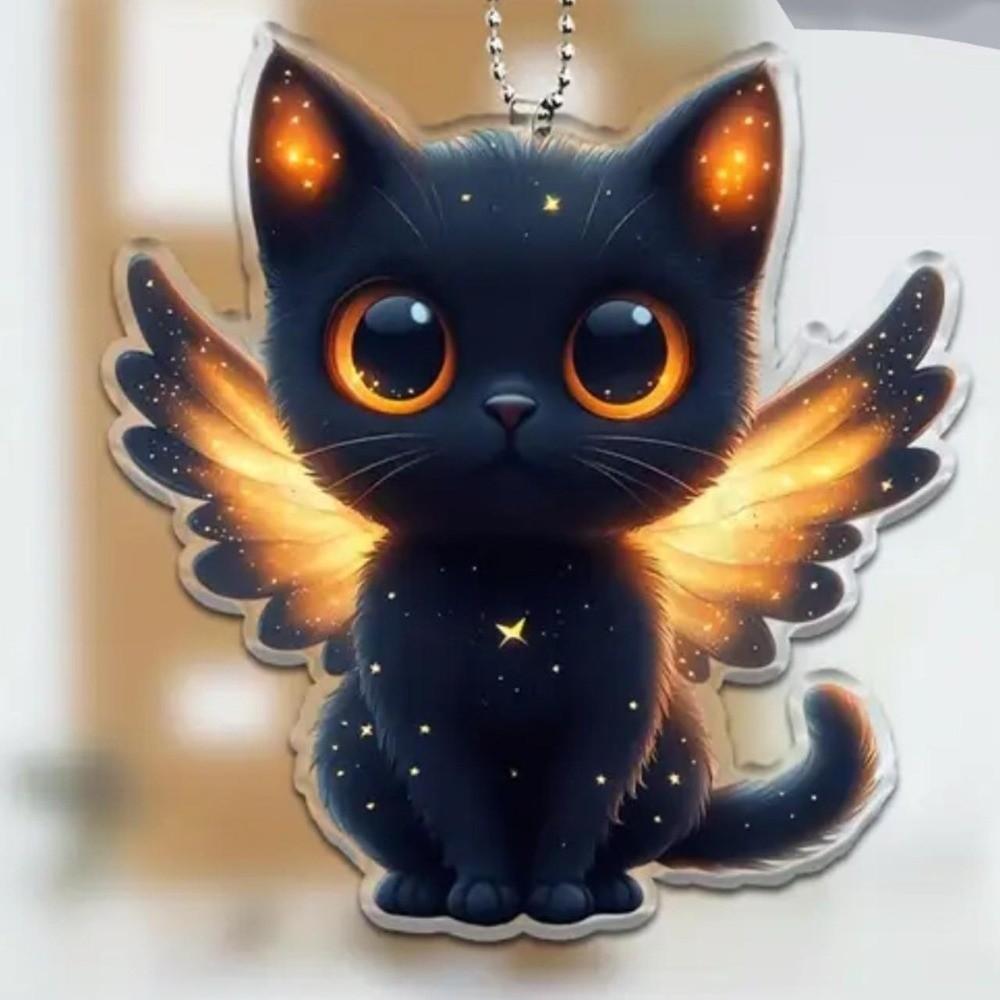 2D Flat Design Acrylic Pendant Wear Resistant Wall Decoration Ghost Ornament Home Decor