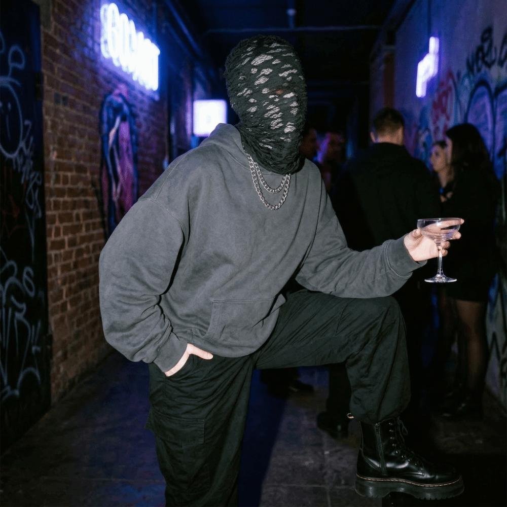 Black Color Full Ski Mask No Hole Design Head Cover Hat Fashion Balaclava Cap Cosplay Events