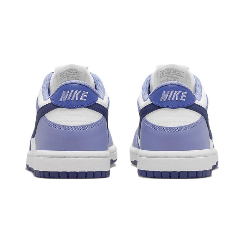 Nike Кроссовки Dunk Low PS Blueberry Kids белые светло-чертополоховые ляписы DZ4457-100