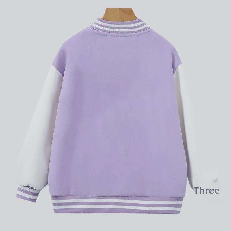 Girls' Casual Spring & Autumn Baseball Jacket - Internet Celebrity Style Sportswear