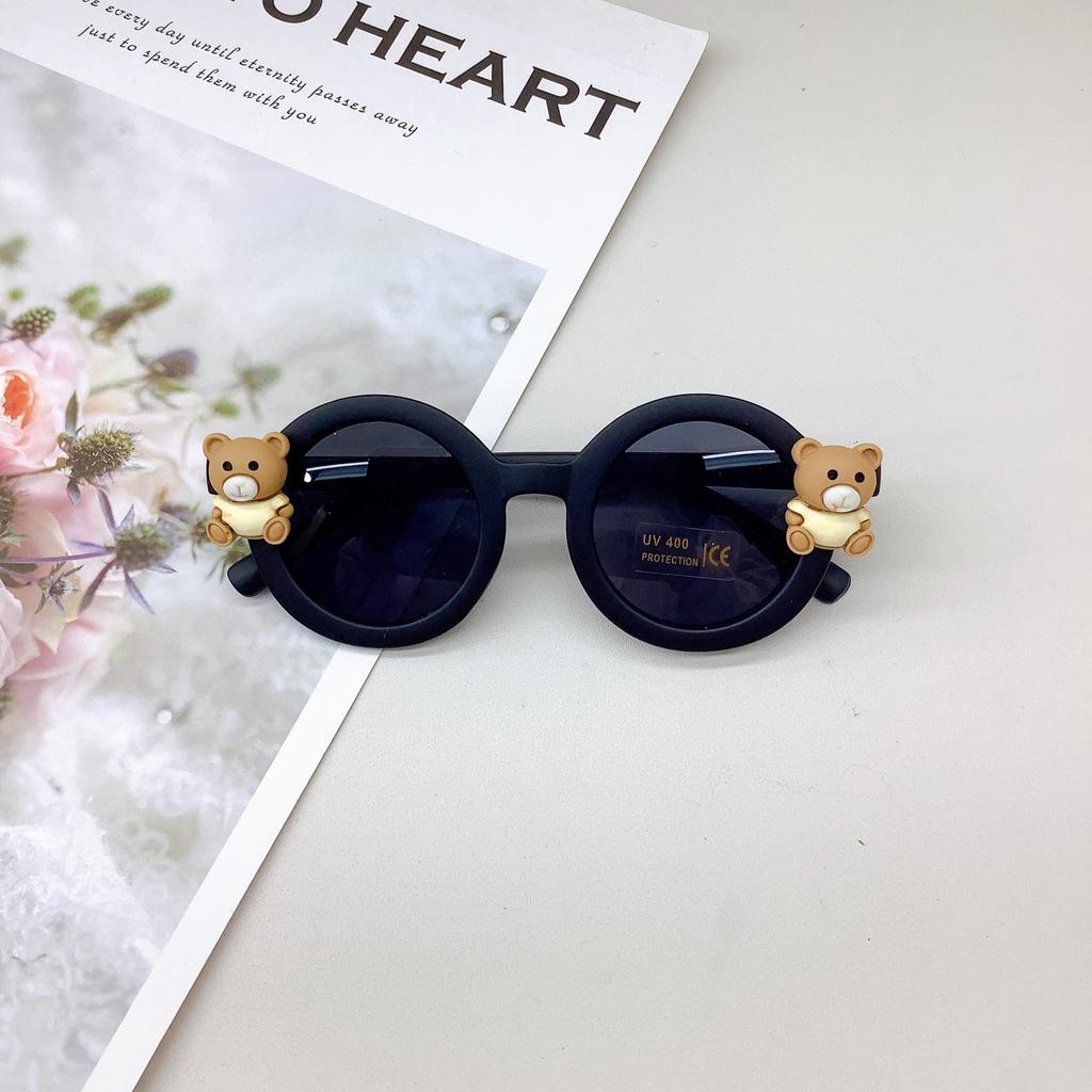 Веселье для детей, милые детские солнцезащитные очки, модные для мальчиков и девочек, солнцезащитные очки в виде медвежат, солнцезащитный крем, солнцезащитные очки с защитой от солнца и ультрафиолета.