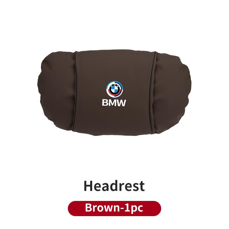 BAGF7 Car Sticker Luxury High Quality Car Seat Headrest Neck Rest Shoulder Pad Cover Auto Accessories For BMW E91 E30 G20 X3 X5 M5 M3