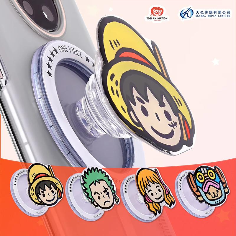 1 шт. Официальный держатель для телефона ONE PIECE Серия Aigehede Blind Box Сильная магнитная адсорбция / Амортизация подушкой безопасности для подарков.