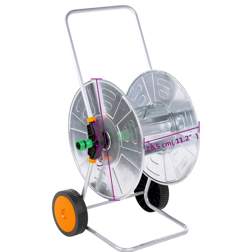Hose Reel for 110 m of 1 2 or 80 m of 3 4 Hose Steel