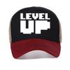 Унисекс Кепка с принтом Level Up Basic Streetwear Бейсболка Для унисекса Женская Летняя Дышащая солнцезащитная кепка регулируемая сетчатая кепка snapback