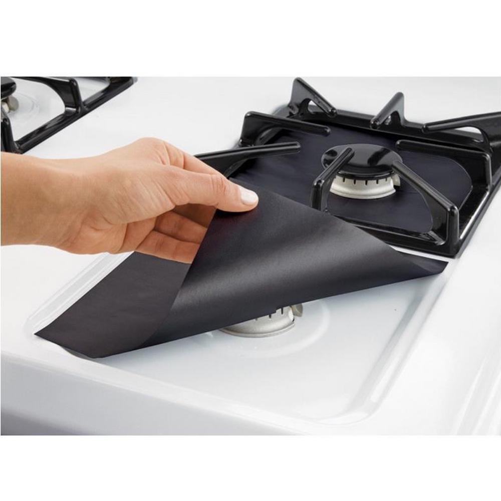 Подкладка для газовой горелки, коврик для домашней кухни, многоразовый защитный коврик для газовой плиты, 6 шт., 8 шт., стекловолокно, антипригарное покрытие