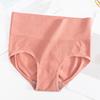 Женские трусы с высокой талией, сплошной цвет, мягкие дышащие антисептические бесшовные эластичные быстросохнущие 3D сотовые женские трусы, женское нижнее белье
