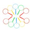12/24/48pcs Mini Magnifying Glass Office Study Portable Stationery for Outdoor Nature Observation Newspaper Magazine Reading XJM