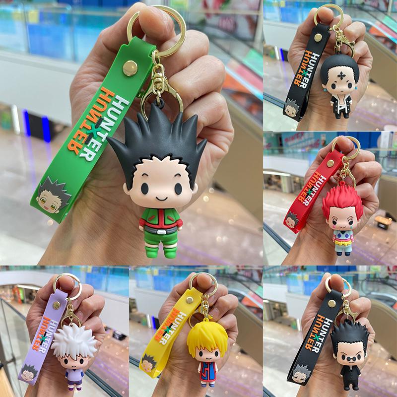 Аниме Охотник X Охотник Фигурка брелок Силиконовый Gon·Freecss Кукла Подвеска Брелок Автомобильный держатель ключей Аксессуары Ювелирные изделия Детская игрушка Подарок