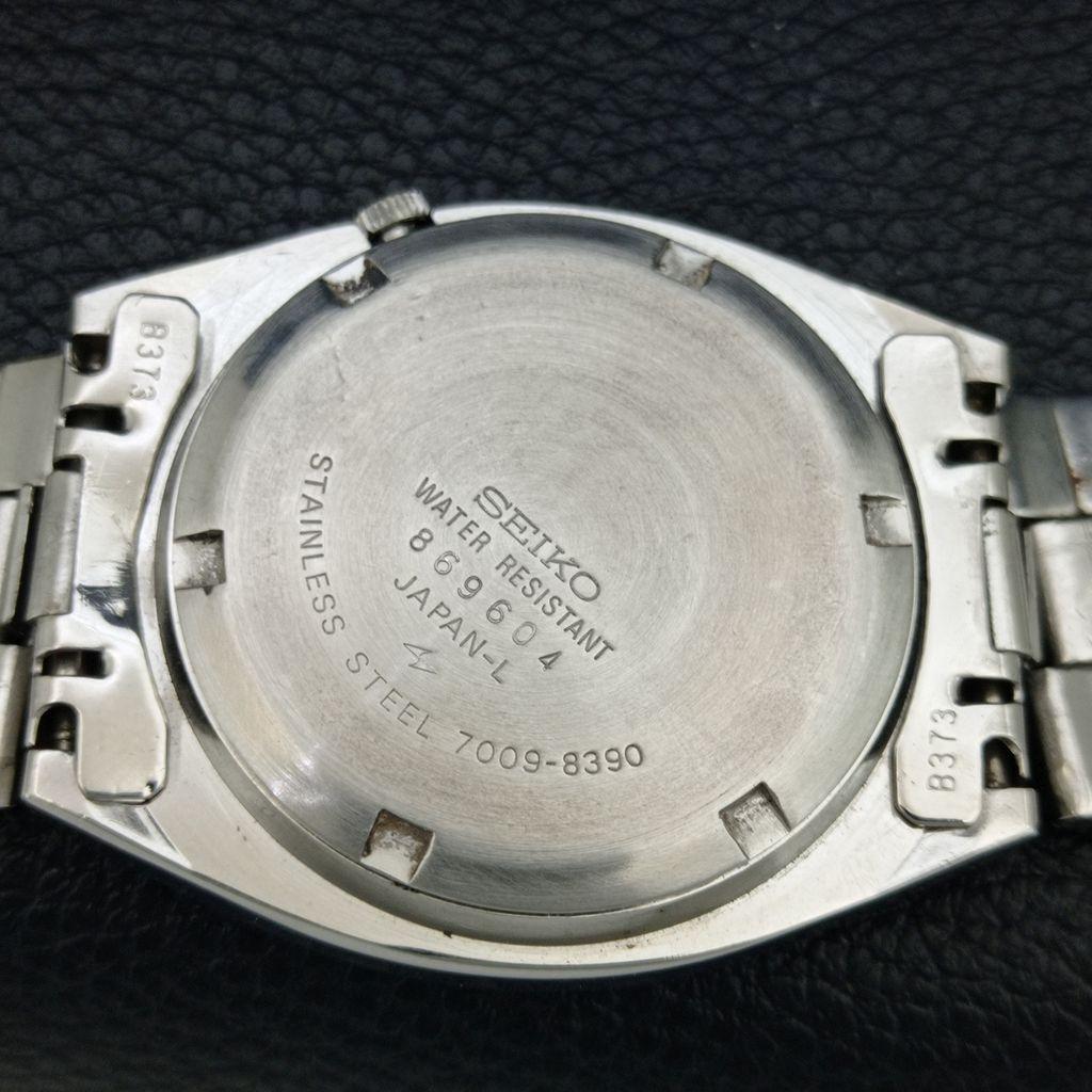 ОРИГИНАЛЬНЫЕ ВИНТАЖНЫЕ АВТОМАТИЧЕСКИЕ ЧАСЫ SEIKO 5 7009A ЯПОНИЯ МУЖСКИЕ ОРАНЖЕВЫЙ ЦИФЕРБЛАТ a708437-1