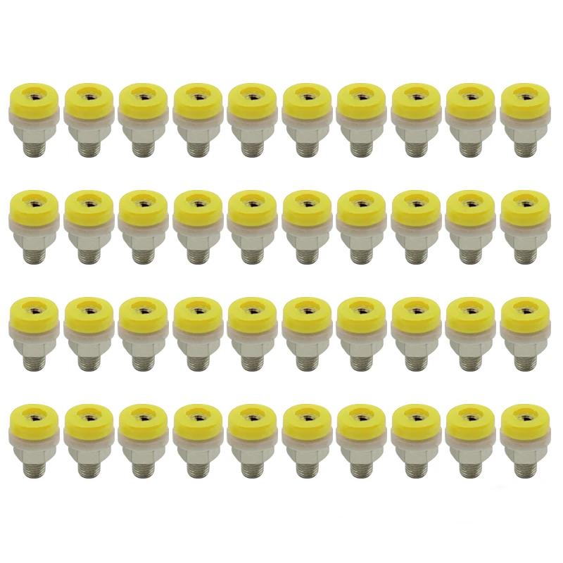 40 шт. 2 мм гнездо типа "банан" клемма-стойка гайка гнездо типа "банан" электрический разъем клемма тестовое отверстие детали для DIY