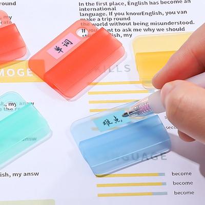 Пластиковый индексный зажим Прозрачный Многофункциональный Зажим для классификации файлов Классификация файлов Конфетный цвет Угловой зажим Канцелярские товары