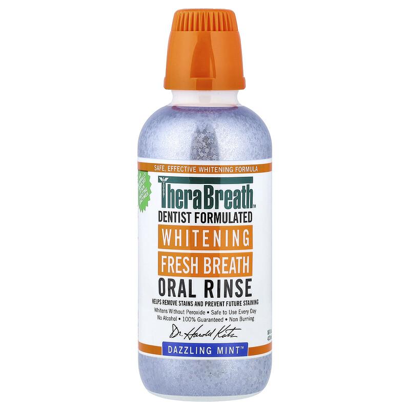 Whitening Fresh Breath Oral Rinse, Dazzling Mint, 16 fl oz (473 ml)