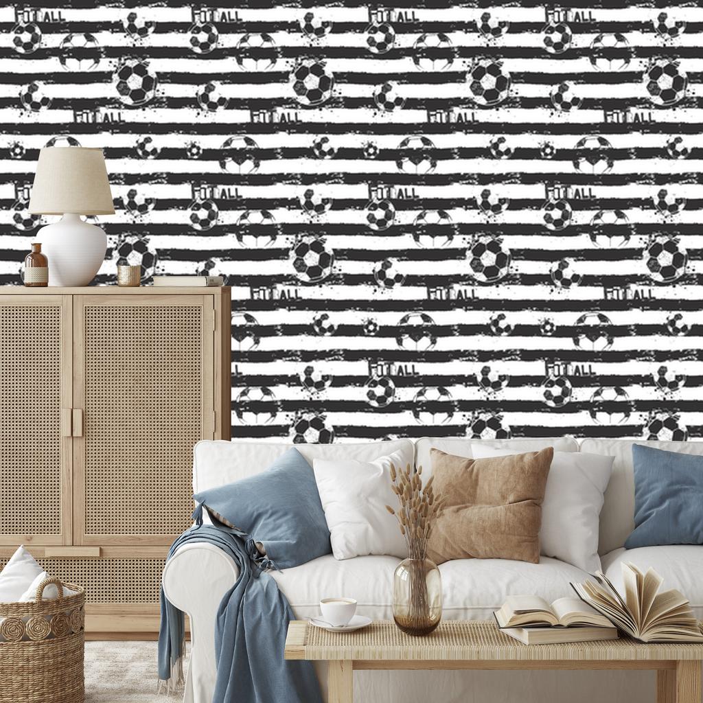 Soccer ball wallpaper in a style for the living room and bedroom 50x1000