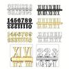 DIY Clock Numerals Parts Gold Plastic Roman Numerals