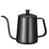 SOVIFKI Drip Pot, 580ml, Stovetop Coffee Pot, Camping Pot, Stainless Steel, Outdoor Drip Kettle, Small, Narrow Mouth, Internal Graduations, Black