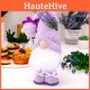 Фиолетовая Лавандовая Кукла Без Лица Декоративная Фигурка Плюшевый Гном для Празднования Дня Матери