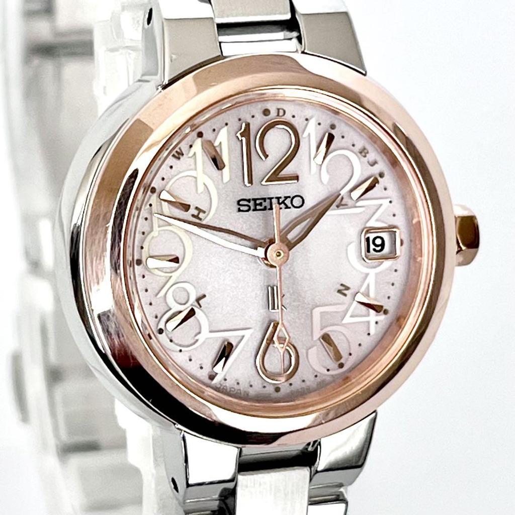 [USED] Seiko Rukia Women's Watch, Working, Radio-Controlled Solar, S2162