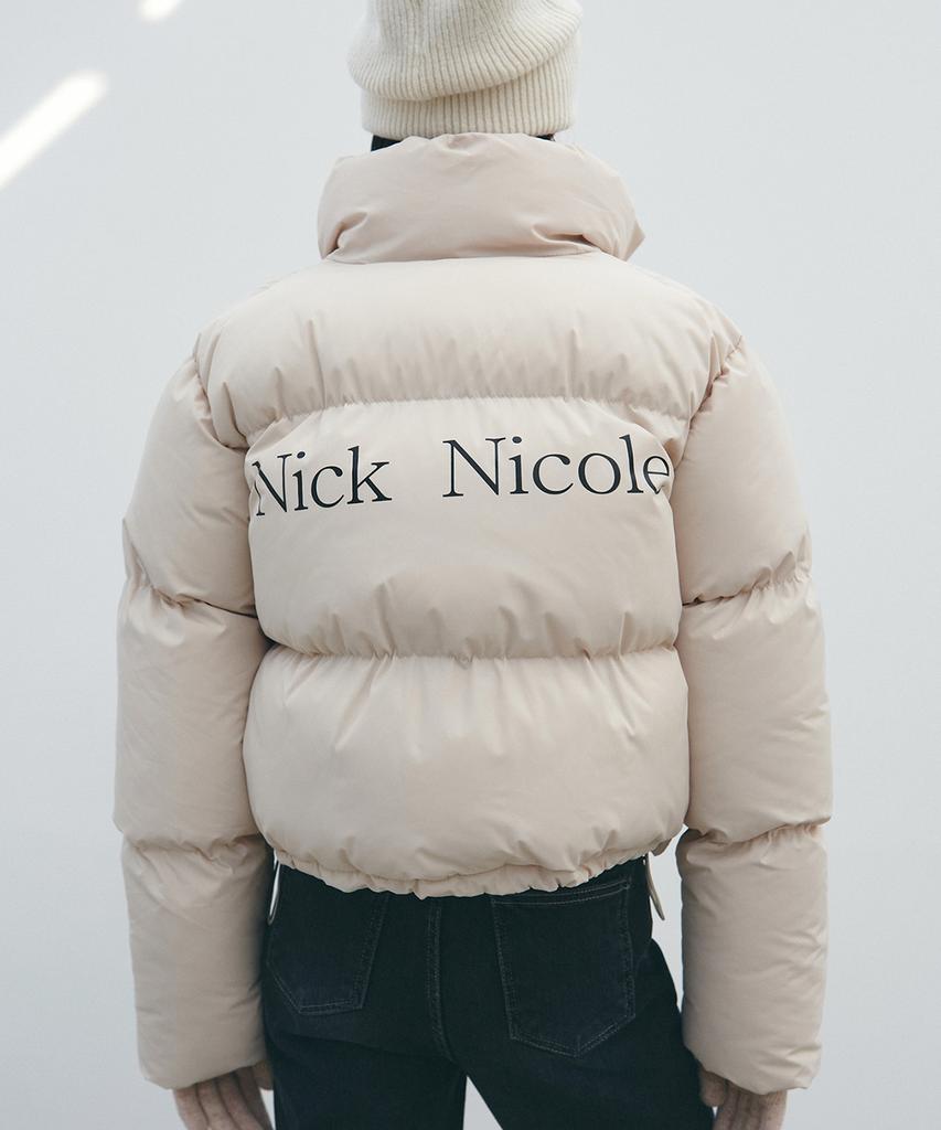 Nick&Nicole Николь Объемный короткий пуховик_Кремовый