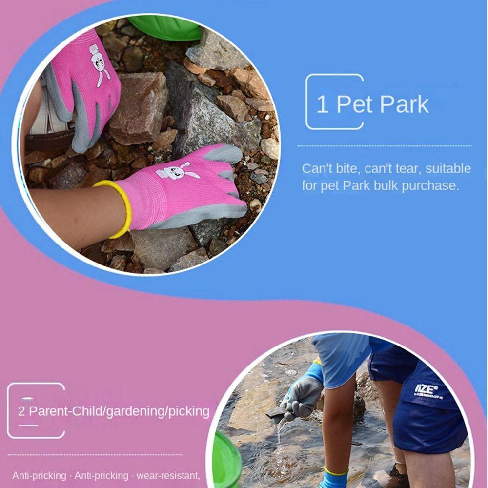 Дышащие садовые рабочие перчатки Нескользящие детские защитные перчатки Прочные детские садовые перчатки Двор