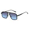 New fashion retro double beam metal sunglasses ins personalized classic casual outdoor driving sunscreen sunglasses tide