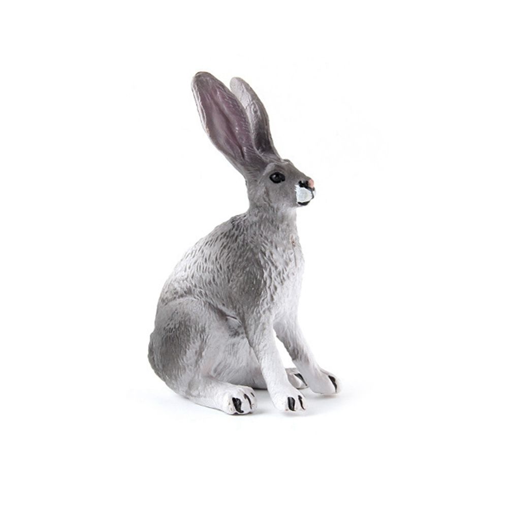 Rabbit Desktop Ornaments Simulated Zoo Rabbit Model Animal Figurine Home Decor Educational Toys