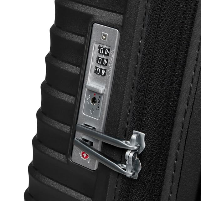 Чемодан-кейс Upscape UPSCAPE Спиннер 68 Размер M Средний Легкий Расширяемый 68см Черный [Samsonite] 75/83л 3.1кг