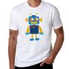 Цветная футболка с роботом мужская графическая футболка аниме футболка Футболка