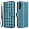 BINFEN COLOR for Samsung Galaxy S23 FE Wallet Case PU Leather Square Grid Cover