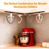 4 Pcs Stand Mixer Attachment Holders Compatible with Kitchen Aid Mixer Accessories, Mixer Beater Scraper Hanging Holders Storage Organizer, Securely