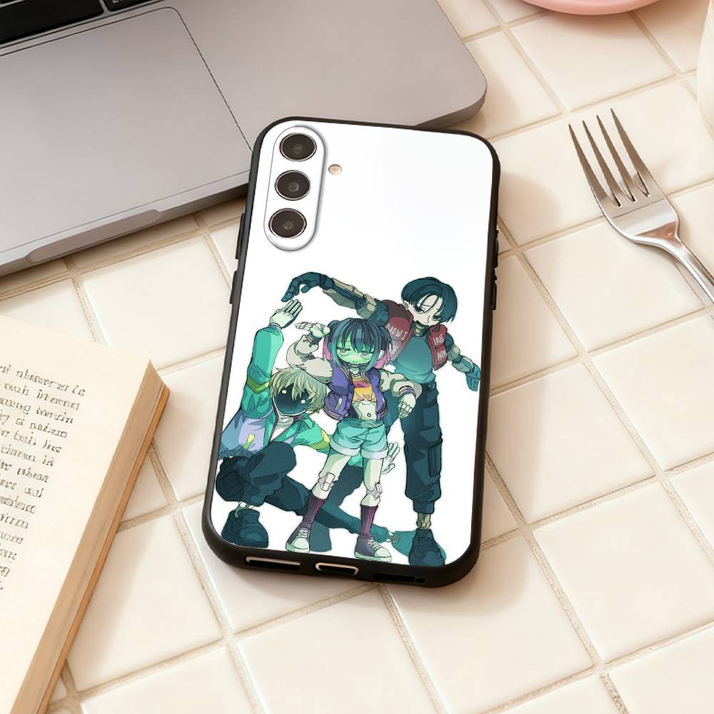Чехол для телефона Anime M-Milky S-Subway для Samsung Galaxy A73, A72, A71, A70, A53, A52, A51, Других Мягкий черный корпус