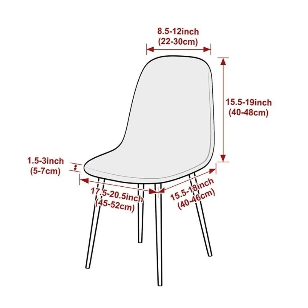 Stretch Jacquard Dining Chair Cover Elastic Spandex Kitchen Chair Cover Dining Room